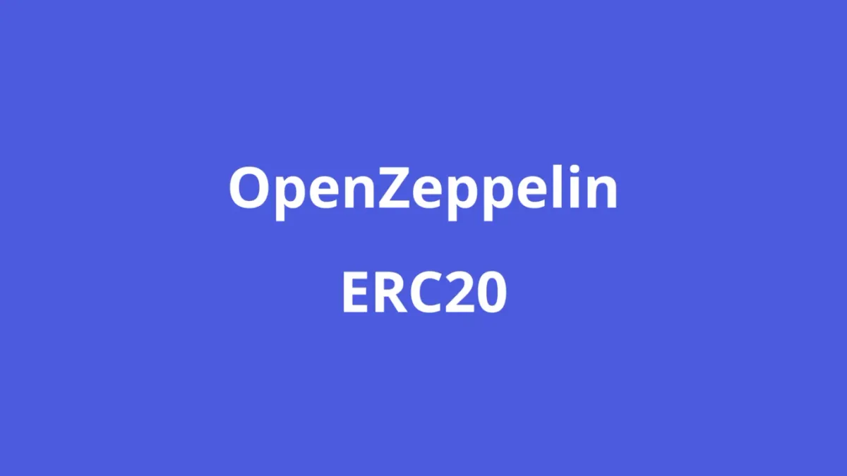 OpenZeppelin's ERC20: A User Guide